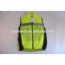 motorcycle protective clothing high visibility safety clothing running vest 3M reflective tape 100% polyester fabric